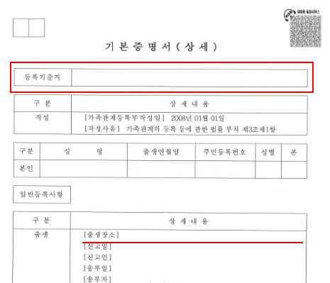 출생신고서 열람 방법