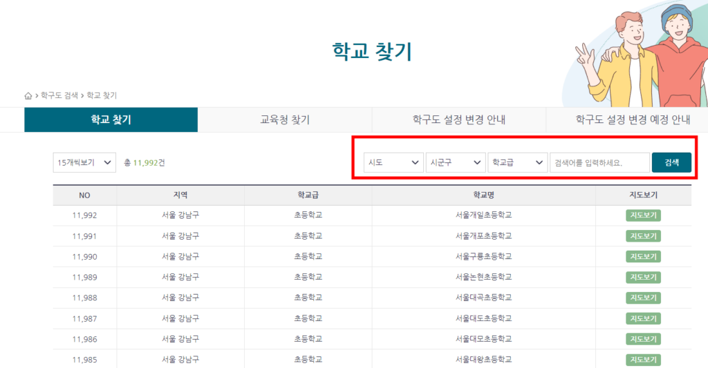 취학통지서에 학교 예비소집 날짜가 여러개 기재되어있을 때